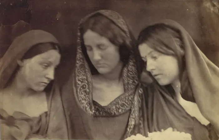 Framed Print : Daughters of Jerusalem, 1865. Creator: Julia Margaret Cameron Framed Print : Daughters of Jerusalem, 1865. Creator: Julia Margaret Cameron