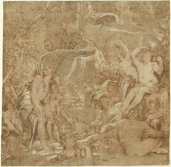 The Daughters of the Po with River Gods, 1591. Creator: Joseph Heintz the Elder
