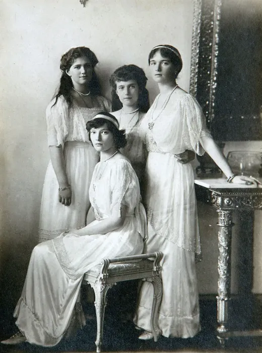 Framed Print : The four daughters of Tsar Nicholas II of Russia, 1910s. Artist: K von Hahn Framed Print : The four daughters of Tsar Nicholas II of Russia, 1910s. Artist: K von Hahn