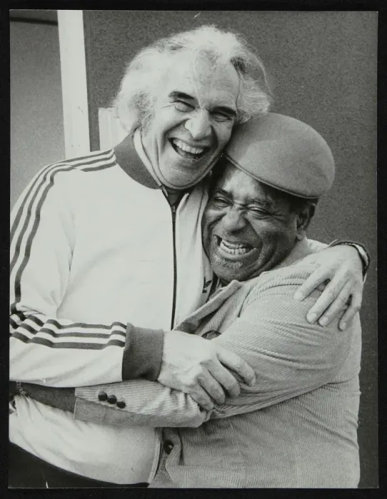 Framed Print : Dave Brubeck and Dizzy Gillespie at the Capital Radio Jazz Festival, Alexandra Palace, London, 1979 Framed Print : Dave Brubeck and Dizzy Gillespie at the Capital Radio Jazz Festival, Alexandra Palace, London, 1979