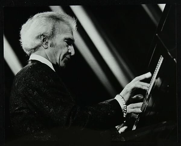 Dave Brubeck performing with his quartet at the Forum Theatre, Hatfield, Hertfordshire, 1983