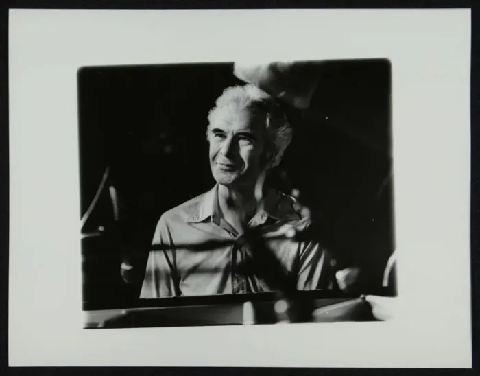 Framed Print : Dave Brubeck at the piano, Stroud Leisure Centre, Gloucestershire, 23 May 1981. Artist Framed Print : Dave Brubeck at the piano, Stroud Leisure Centre, Gloucestershire, 23 May 1981. Artist