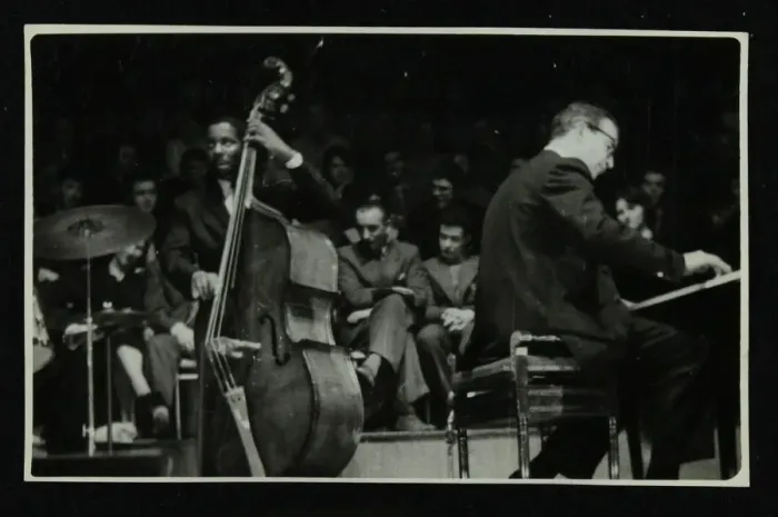 Framed Print : The Dave Brubeck Quartet in concert at Colston Hall, Bristol, 1958 Framed Print : The Dave Brubeck Quartet in concert at Colston Hall, Bristol, 1958