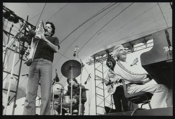 Framed Print : The Dave Brubeck Quartet playing at the Capital Radio Jazz Festival, London, July 1979 Framed Print : The Dave Brubeck Quartet playing at the Capital Radio Jazz Festival, London, July 1979