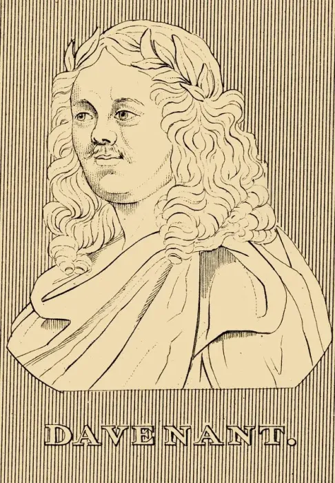 Framed Print : Davenant, (1606-1668), 1830. Creator: Unknown Framed Print : Davenant, (1606-1668), 1830. Creator: Unknown