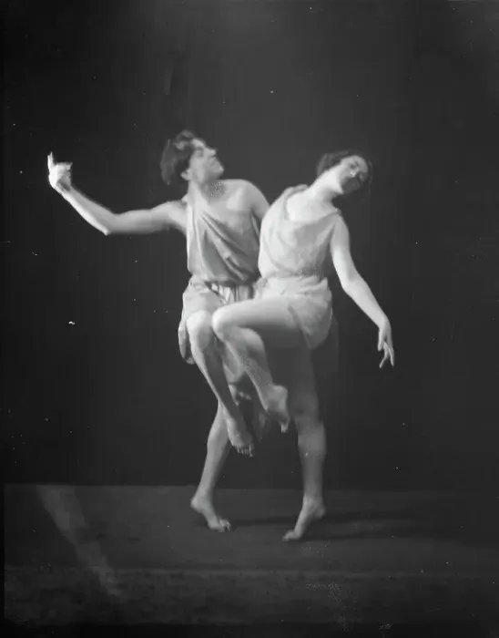 Framed Print : Davenport, Margery, Miss, and unidentified dancer, not before 1917. Creator: Arnold Genthe Framed Print : Davenport, Margery, Miss, and unidentified dancer, not before 1917. Creator: Arnold Genthe