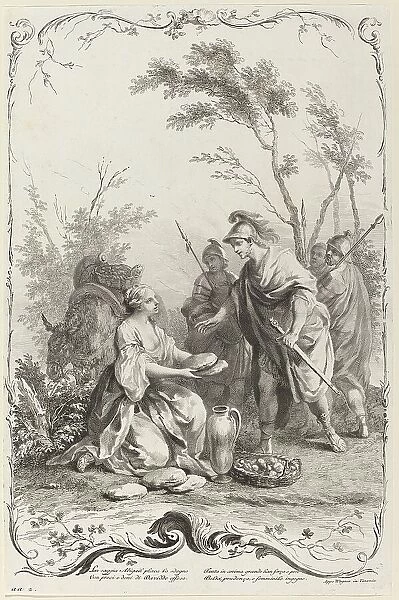 David and Abigail, c. 1745. Creator: Joseph Wagner