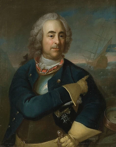 David Anckarloo, 1687-1765, mid-late 18th century. Creator: Per Krafft the Elder