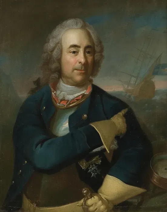 Framed Print : David Anckarloo, 1687-1765, mid-late 18th century. Creator: Per Krafft the Elder Framed Print : David Anckarloo, 1687-1765, mid-late 18th century. Creator: Per Krafft the Elder