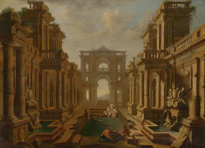 Framed Print : David and Bathsheba, 1720. Creator: Pietro Cappelli Framed Print : David and Bathsheba, 1720. Creator: Pietro Cappelli