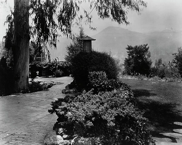 David Berry Gamble house, 4 Westmoreland Place, Pasadena, California, 1917. Creator: Frances Benjamin Johnston