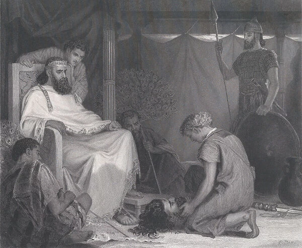 David Brought Before Saul, from 'The Art Journal, 'opposite p. 100, April 1871