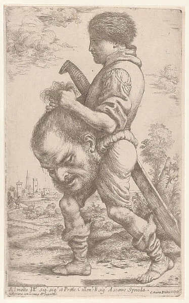 David carrying the head of Goliath, which he holds by the hair, 1620-30