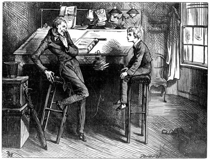 Framed Print : David Copperfield and Uriah Heep, 1912. Artist: Frederick Barnard Framed Print : David Copperfield and Uriah Heep, 1912. Artist: Frederick Barnard