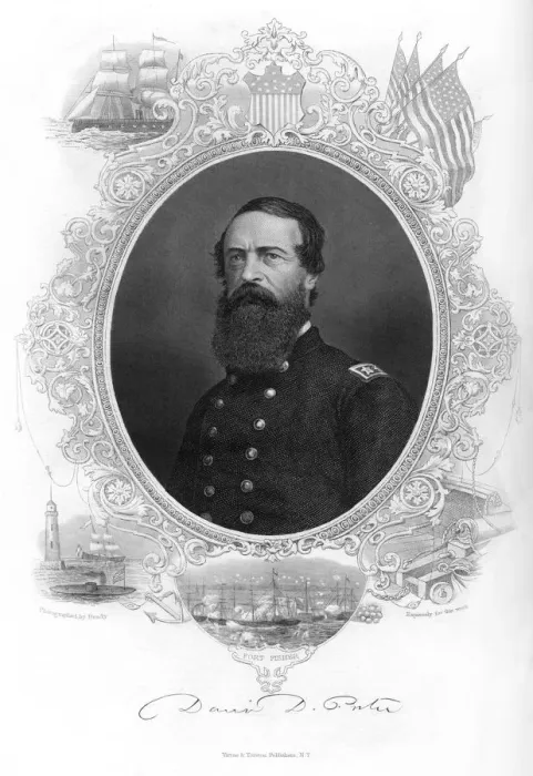 Framed Print : David Dixon Porter, United States admiral, 1862-1867. Artist: Brady Framed Print : David Dixon Porter, United States admiral, 1862-1867. Artist: Brady