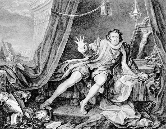 Framed Print : David Garrick as Richard III, 1746 Framed Print : David Garrick as Richard III, 1746