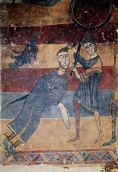 David and Goliath, c1130. Artist: Master of the Last Judgement