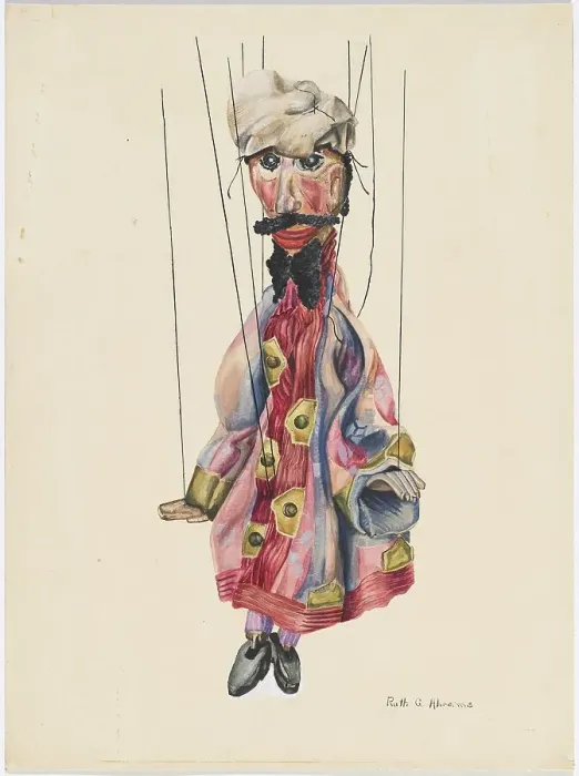Framed Print : David and Goliath Marionette, c. 1937. Creator: Ruth Abrams Framed Print : David and Goliath Marionette, c. 1937. Creator: Ruth Abrams