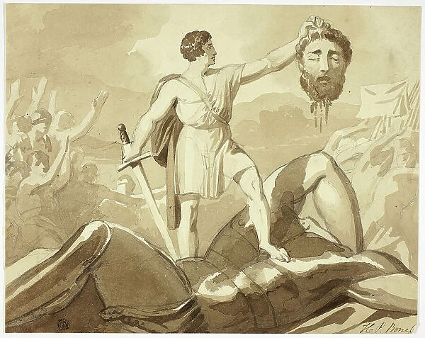 David and Goliath, n.d. Creator: Henry Pierce Bone