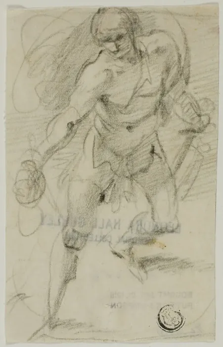 Framed Print : David with the Head of Goliath, 1591 / 93. Creator: Giuseppe Cesari