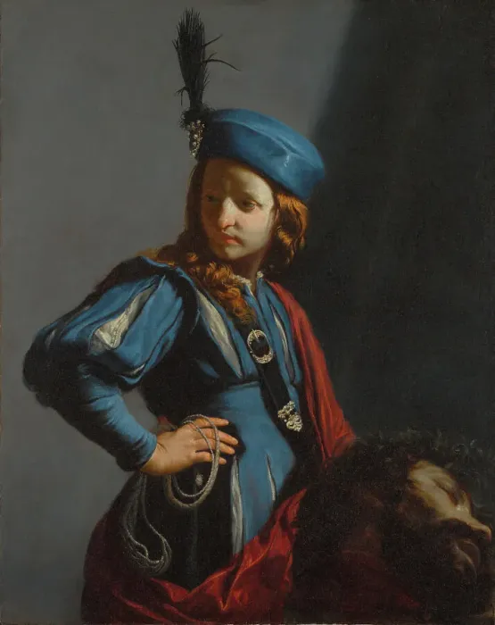Framed Print : David with the Head of Goliath, about 1645-1650. Creator: Guido Cagnacci Framed Print : David with the Head of Goliath, about 1645-1650. Creator: Guido Cagnacci