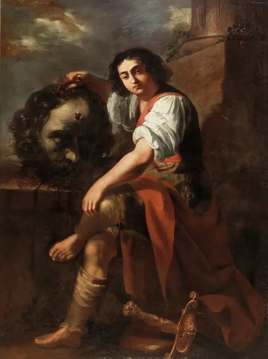 Framed Print : David with the Head of Goliath, First Half of 17th cen. Creator: Gentileschi, Artemisia (1598-1653) Framed Print : David with the Head of Goliath, First Half of 17th cen. Creator: Gentileschi, Artemisia (1598-1653)