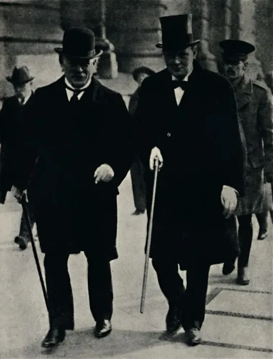 Framed Print : With David Lloyd George, 1917, (1945). Creator: Unknown Framed Print : With David Lloyd George, 1917, (1945). Creator: Unknown