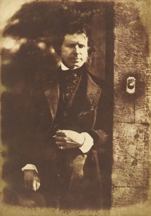 Framed Print : David Octavius Hill at the gate of Rock House, Edinburgh, 1843-1847 Framed Print : David Octavius Hill at the gate of Rock House, Edinburgh, 1843-1847