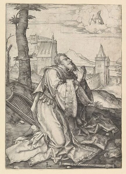 David Praying, ca. 1507. Creator: Lucas van Leyden