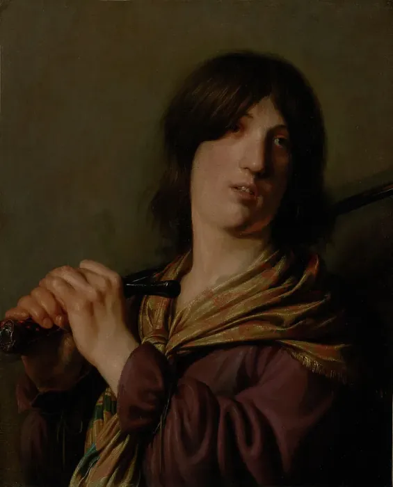 Framed Print : David with His Sword, 1636. Creator: Salomon de Bray Framed Print : David with His Sword, 1636. Creator: Salomon de Bray