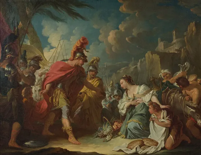 Framed Print : David und Abigail, First half of the 18th cent Framed Print : David und Abigail, First half of the 18th cent