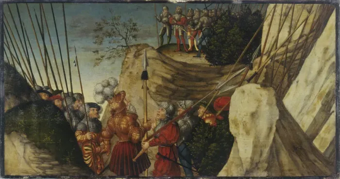 Framed Print : David in the Wilderness of Ziph, ca 1530 Framed Print : David in the Wilderness of Ziph, ca 1530