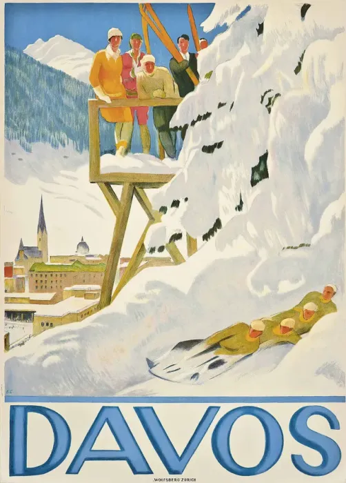 Framed Print : Davos, 1918 Framed Print : Davos, 1918