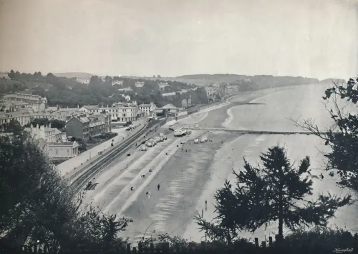 Framed Print : Dawlish - General View, 1895 Framed Print : Dawlish - General View, 1895