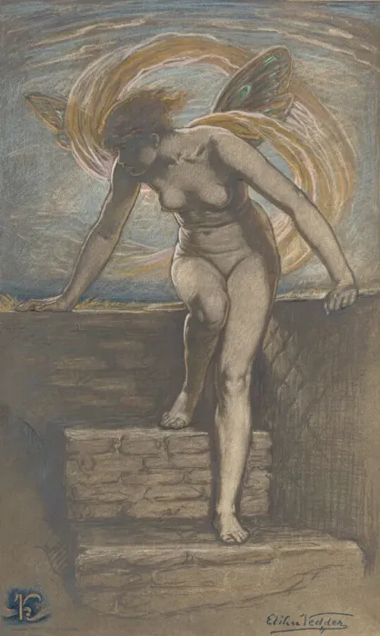 Framed Print : Dawn, 1898. Creator: Elihu Vedder Framed Print : Dawn, 1898. Creator: Elihu Vedder