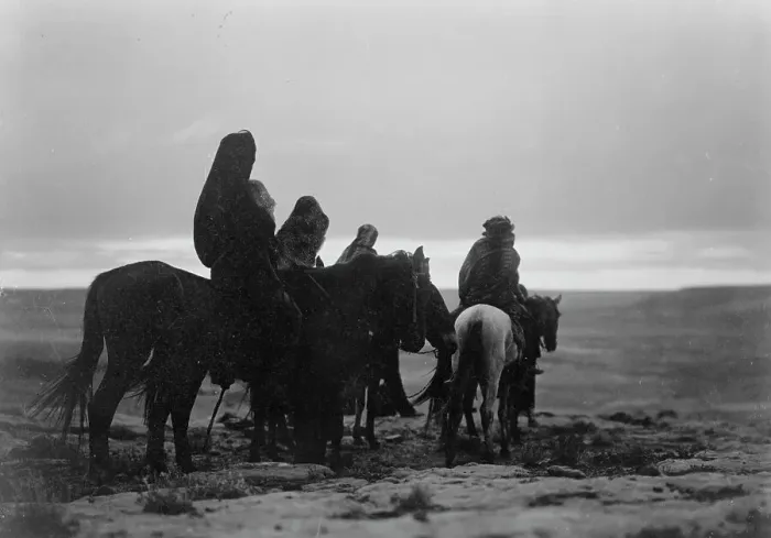 Framed Print : The dawn of day, c1905. Creator: Edward Sheriff Curtis Framed Print : The dawn of day, c1905. Creator: Edward Sheriff Curtis