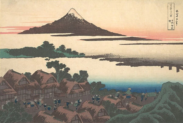 Dawn at Isawa in Kai Province (Koshu Isawa no akatsuki), from the series Thirty-six