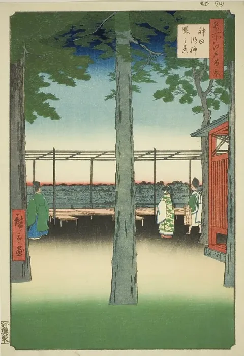Framed Print : Dawn at Kanda Myojin Shrine (Kanda Myojin akebono no kei), from the series One Hundred... 1857. Creator: Ando Hiroshige. Dawn at Kanda Myojin Shrine (Kanda Myojin akebono no kei), from the series One Hundred... 1857. Creator: Ando Hiroshige Framed Print : Dawn at Kanda Myojin Shrine (Kanda Myojin akebono no kei), from the series One Hundred... 1857. Creator: Ando Hiroshige. Dawn at Kanda Myojin Shrine (Kanda Myojin akebono no kei), from the series One Hundred... 1857. Creator: Ando Hiroshige