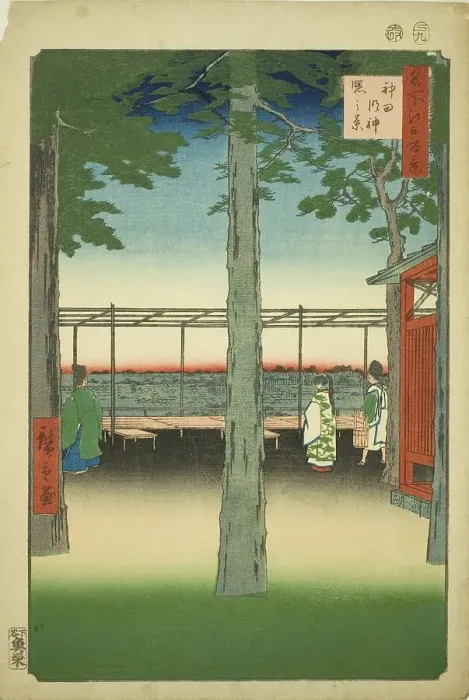 Framed Print : Dawn at Kanda Myojin Shrine (Kanda Myojin akebono no kei), from the series One Hundred... 1857. Creator: Ando Hiroshige. Dawn at Kanda Myojin Shrine (Kanda Myojin akebono no kei), from the series One Hundred... 1857. Creator: Ando Hiroshige Framed Print : Dawn at Kanda Myojin Shrine (Kanda Myojin akebono no kei), from the series One Hundred... 1857. Creator: Ando Hiroshige. Dawn at Kanda Myojin Shrine (Kanda Myojin akebono no kei), from the series One Hundred... 1857. Creator: Ando Hiroshige