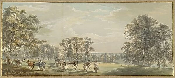 Dawn in Luton Park, 1763 / 1765. Creator: Paul Sandby