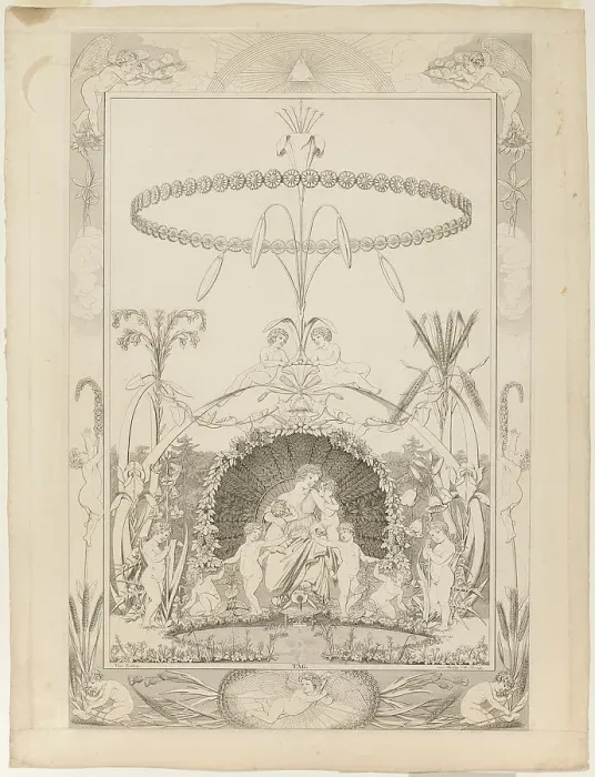 Framed Print : Day, 1803 / 05. Creator: Phillip Otto Runge Framed Print : Day, 1803 / 05. Creator: Phillip Otto Runge