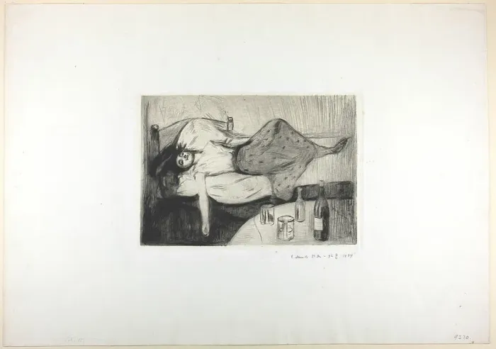 Framed Print : The Day After, 1894. Creator: Edvard Munch Framed Print : The Day After, 1894. Creator: Edvard Munch
