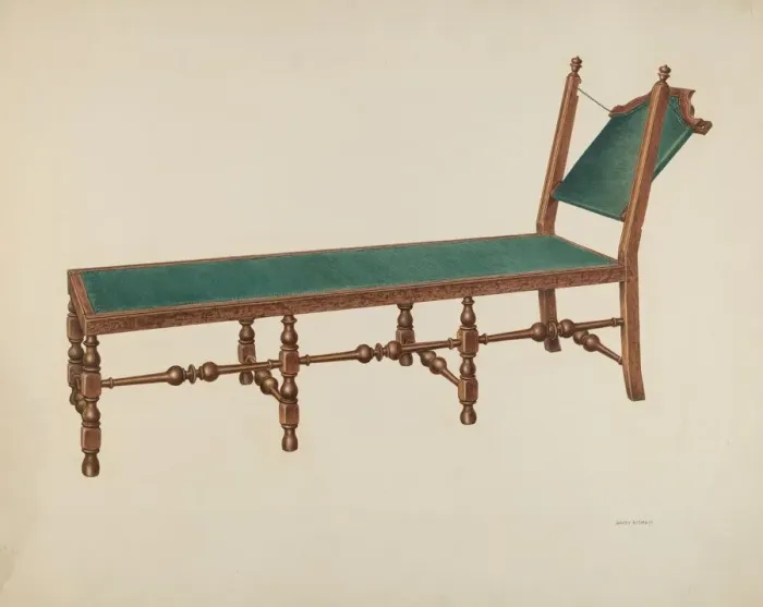 Framed Print : Day Bed, 1941. Creator: Harry Eisman Framed Print : Day Bed, 1941. Creator: Harry Eisman