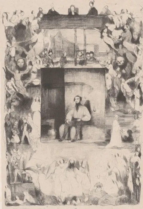 Framed Print : The Last Day of a Condemned Man, 1833. Creator: Celestin Nanteuil Framed Print : The Last Day of a Condemned Man, 1833. Creator: Celestin Nanteuil