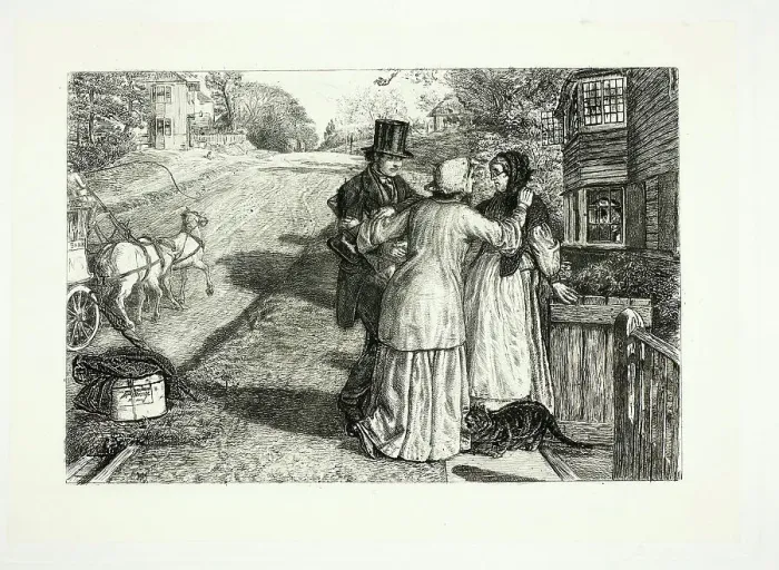 Framed Print : The Day in the Country, 1865. Creator: William Holman Hunt Framed Print : The Day in the Country, 1865. Creator: William Holman Hunt
