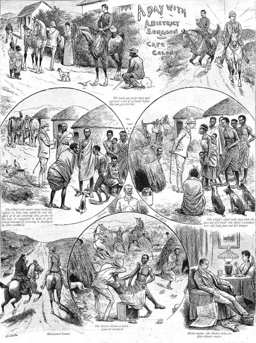 Framed Print : A Day with a District Surgeon at Cape Colony, 1891. Creator: Unknown Framed Print : A Day with a District Surgeon at Cape Colony, 1891. Creator: Unknown