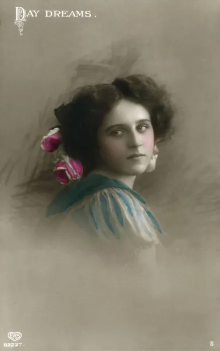 Framed Print : Day Dreams, c1890-1910(?). Artist: Schwerdffeger & Co Framed Print : Day Dreams, c1890-1910(?). Artist: Schwerdffeger & Co