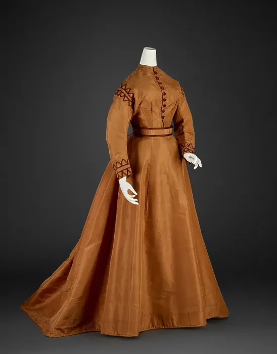 Framed Print : Day Dress (Bodice, Skirt, Sash), 1865-1867. Creator: Unknown Framed Print : Day Dress (Bodice, Skirt, Sash), 1865-1867. Creator: Unknown