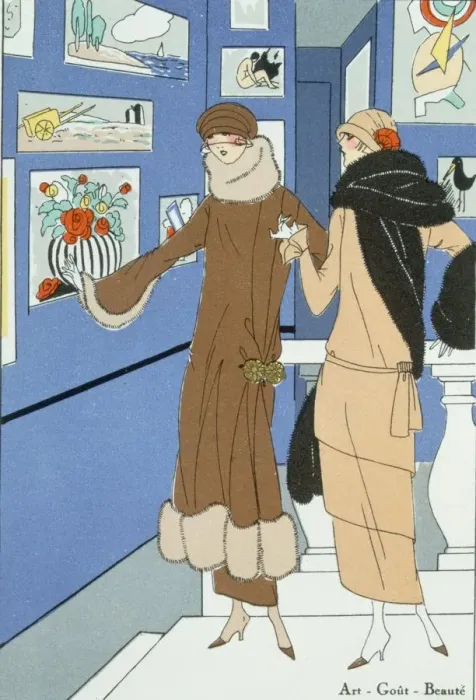 Framed Print : Day Dresses from Art, Gout, Beate, pub. 1923 (pochoir print) Framed Print : Day Dresses from Art, Gout, Beate, pub. 1923 (pochoir print)