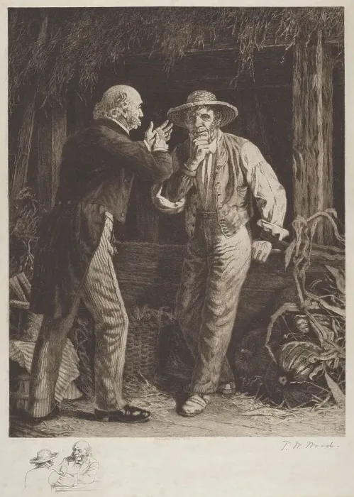 Framed Print : The Day Before the Election, 1887. Creator: Thomas Waterman Wood Framed Print : The Day Before the Election, 1887. Creator: Thomas Waterman Wood